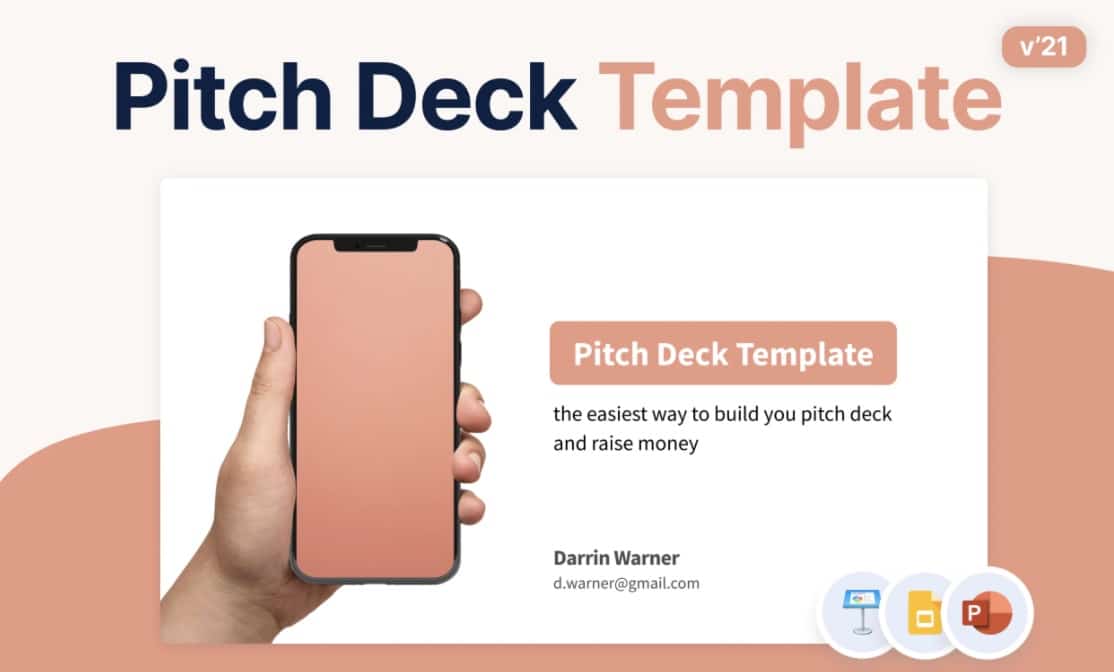 template pitch deck