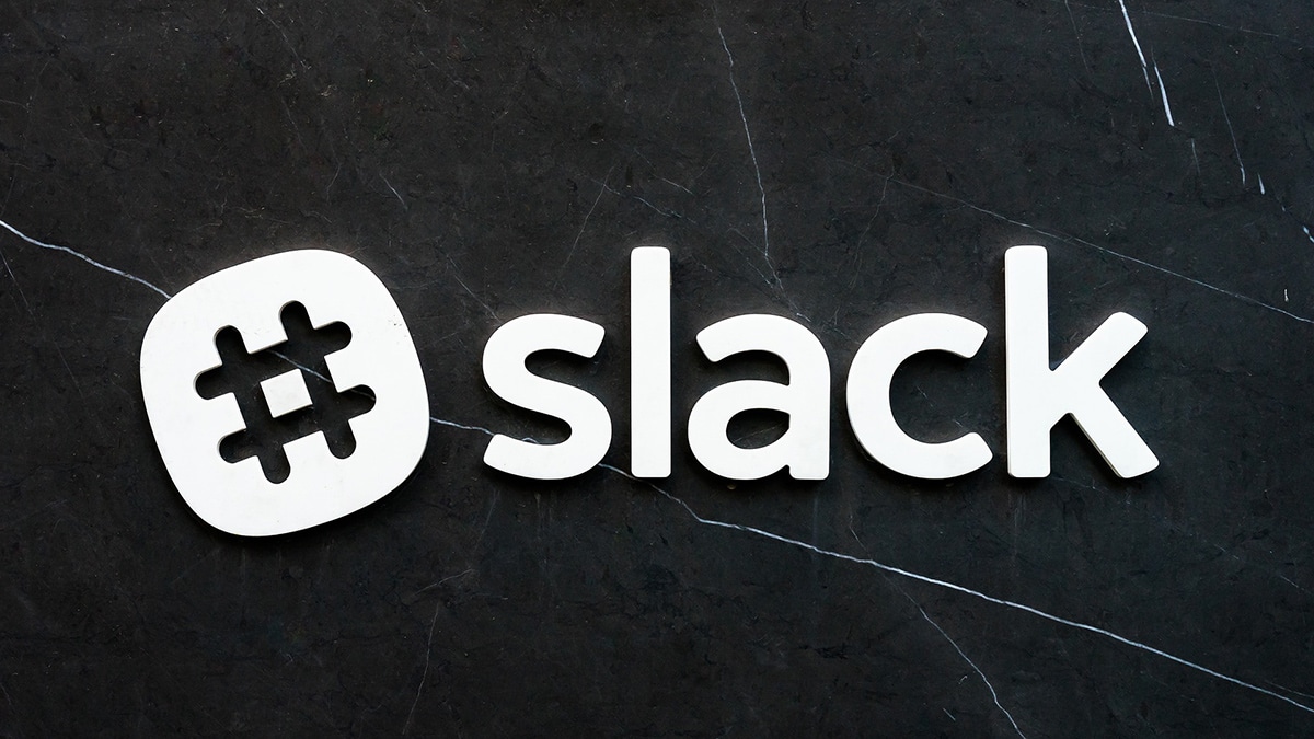 Le logo de Slack, plateforme de communication collaborative.