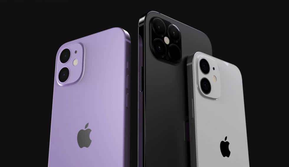Les trois modèles d'iPhone 12