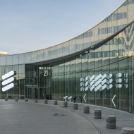 L'entrée du siège d'Ericsson en Suède