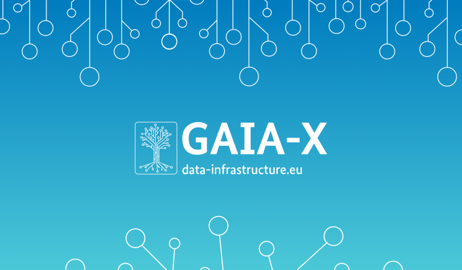 Image du logo de Gaia X. Dès décembre 2021, l’association européenne Gaia-X commencera à délivrer des labels.