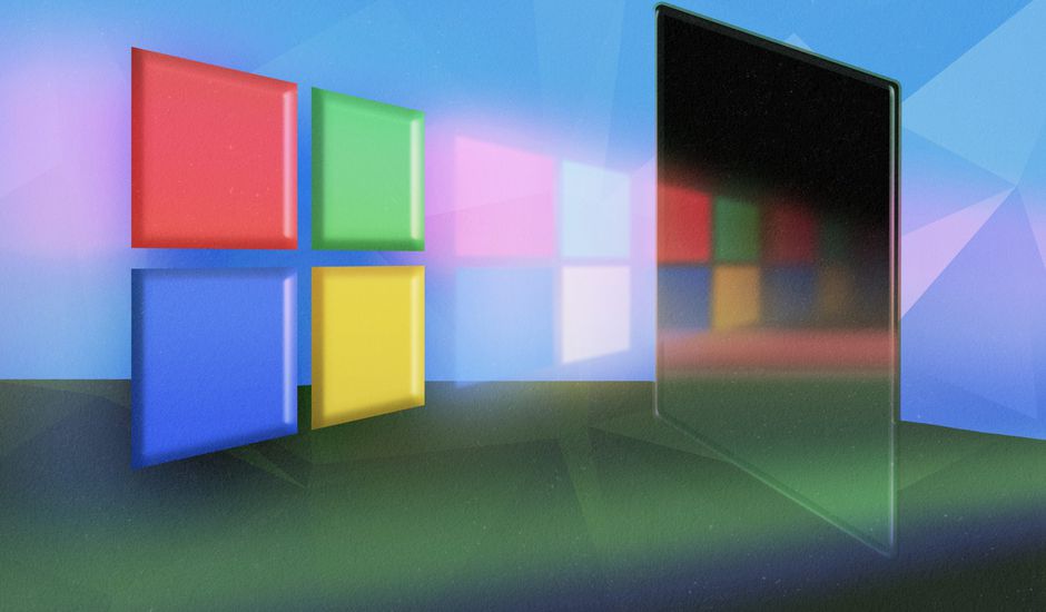 Illustration du logo de Microsoft.