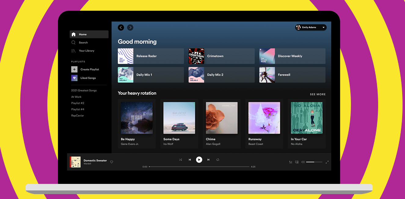 Spotify présente une nouvelle présentation de son application PC et mac