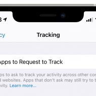 option de tracking dans les réglages iPhone
