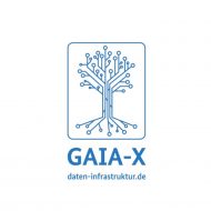 Logo de Gaia-X. Gaia-x servira a faciliter la libre circulation des données.