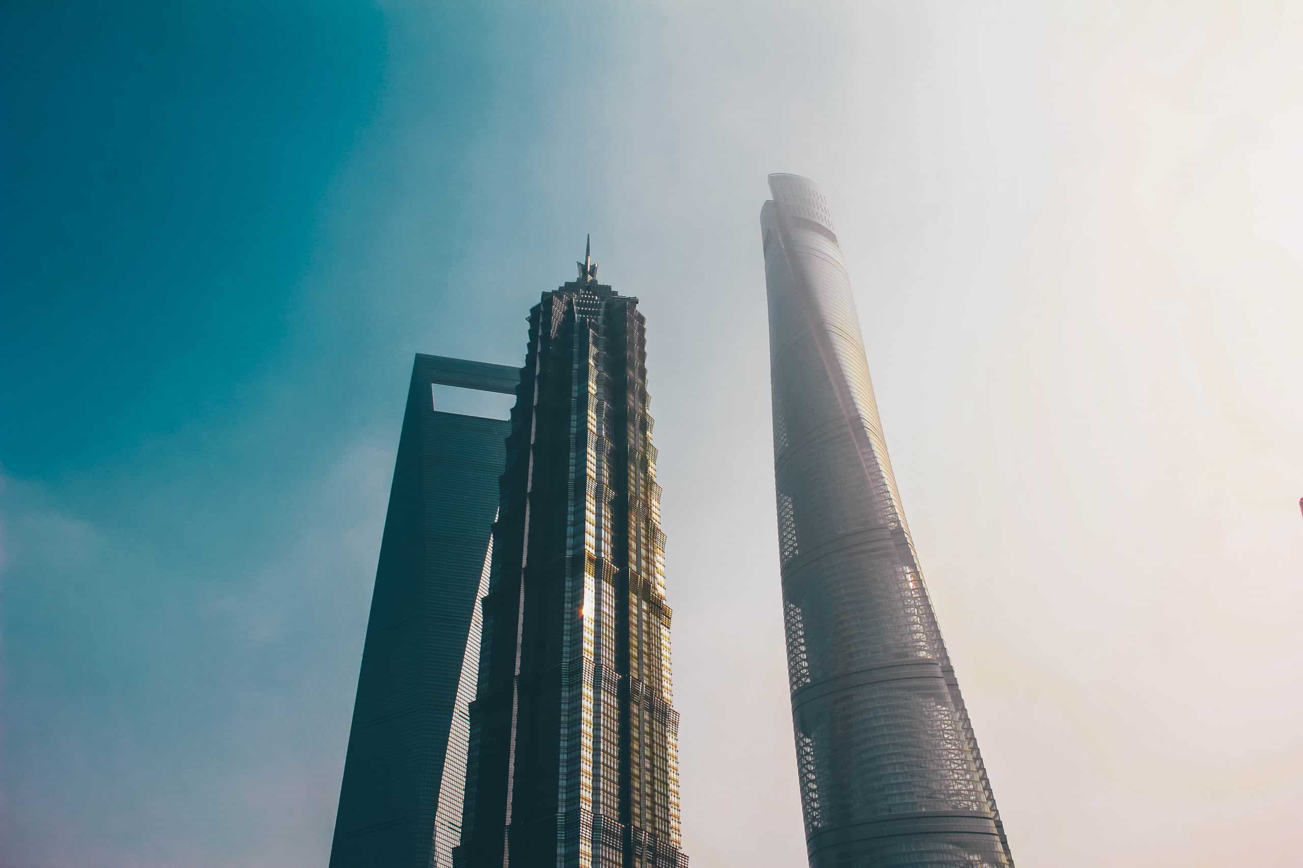 Aperçu de grands immeubles à Shanghai.