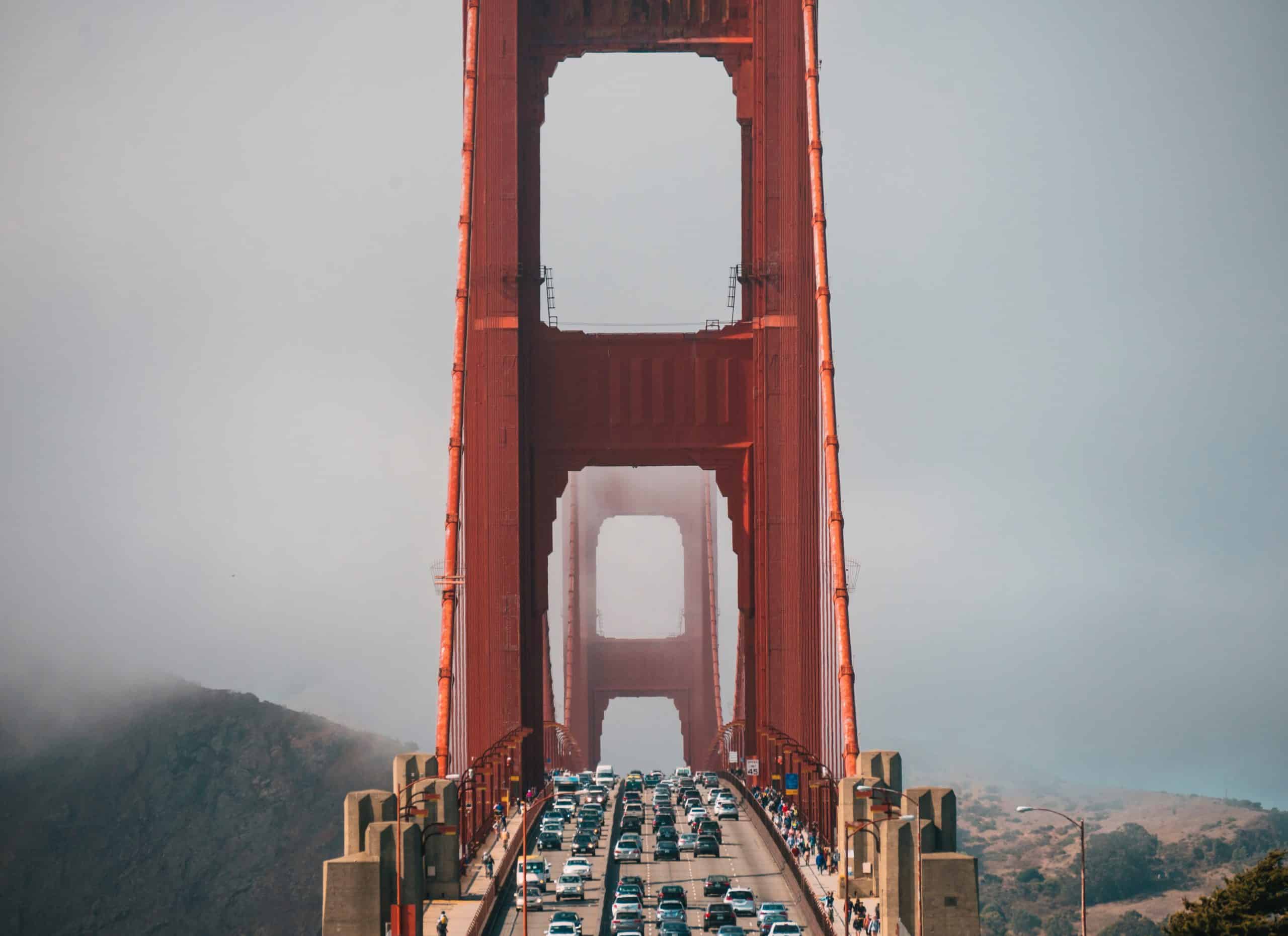 Aperçu du Golden Bridge à San Francisco.