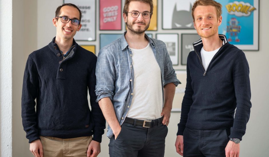 De gauche à droite : Sebastien Beyet, PDG et co-fondateur ; Lucas Bertola, CTO et co-fondateur ; Clément Mauguet, co-fondateur
