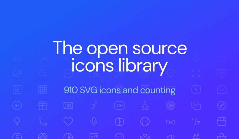 Discover Iconoir: an open source library of more than 900 icons