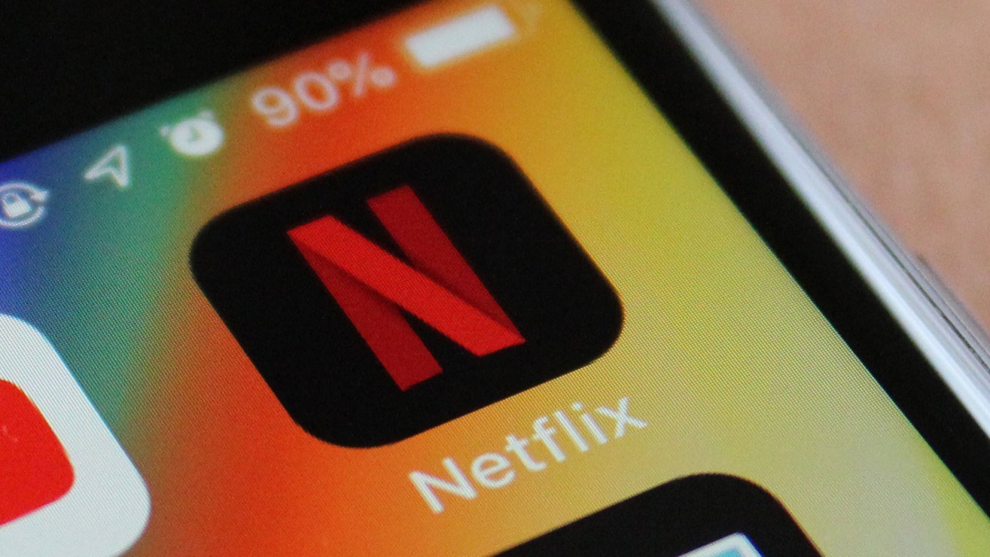 Aperçu du logo Netflix sur iOS.