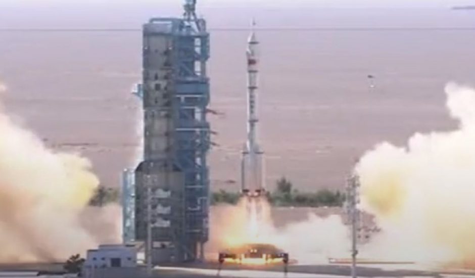 Une fusée chinoise en train de quitter son pas de tir