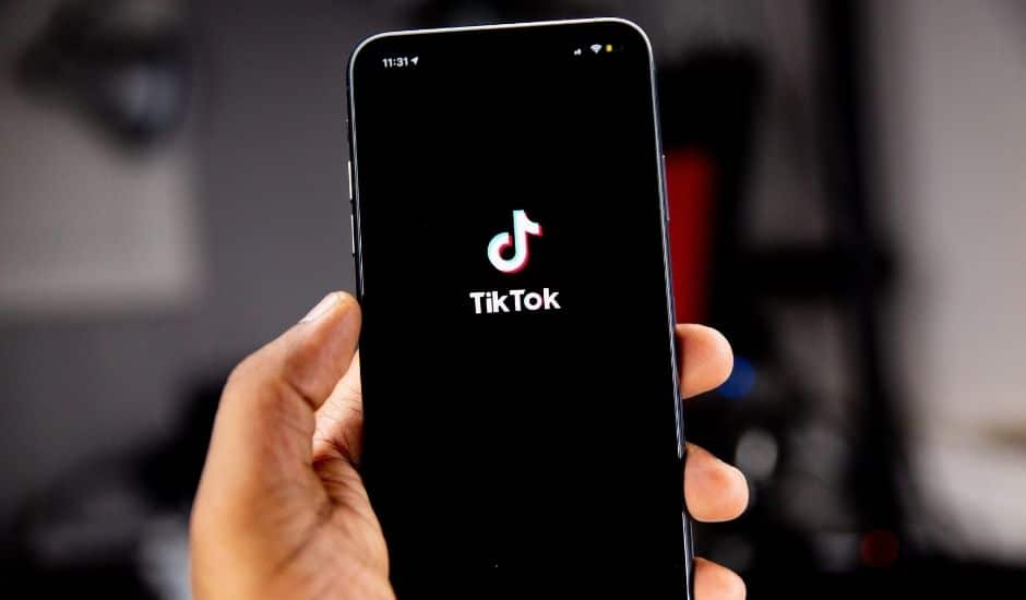 portable avec le logo TikTok