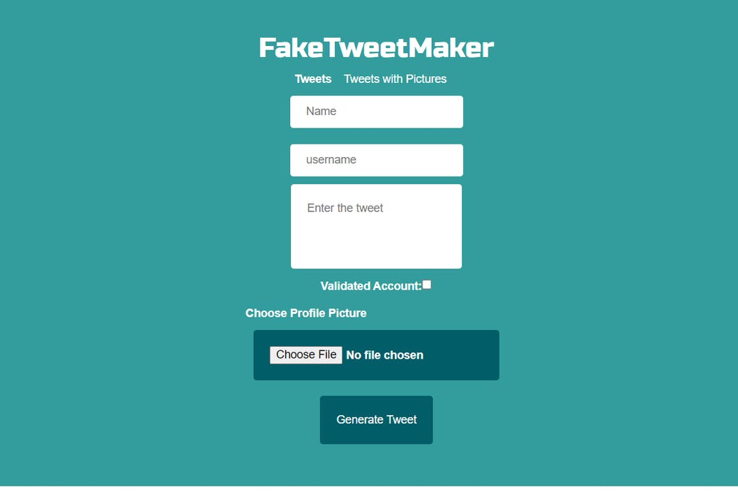 FakeTweetMaker