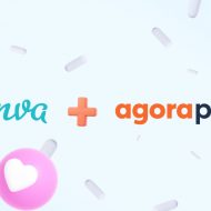 Illustration du partenariat entre Canva et Agorapulse