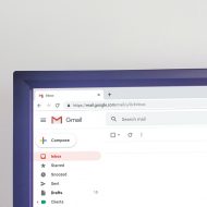 Un écran d'ordinateur affichant Gmail.