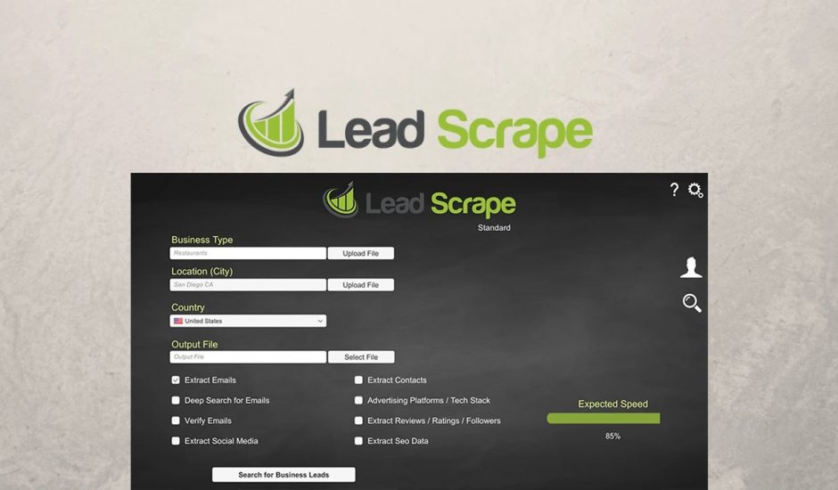 Lead Scrape présentation de l'outil