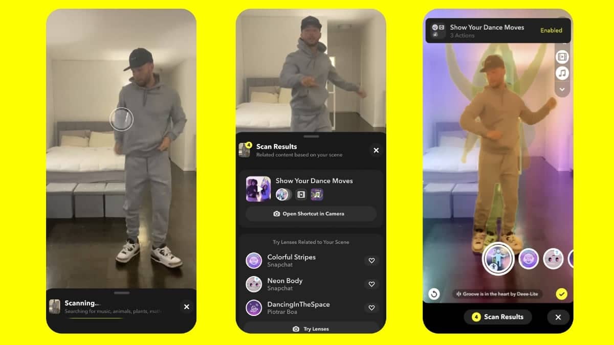 Snapchat améliore Scan, un outil pour détecter les objets.