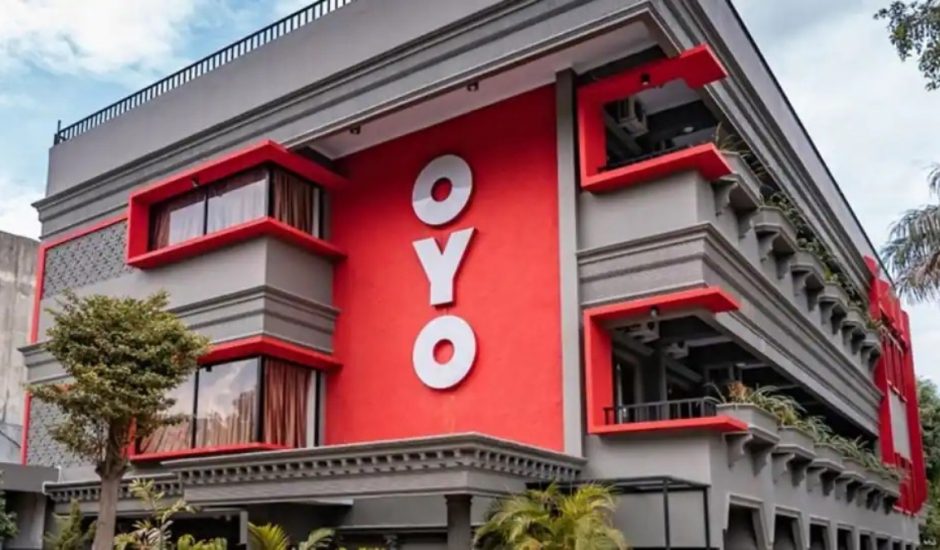 Facade d'un hôtel de la marque Oyo