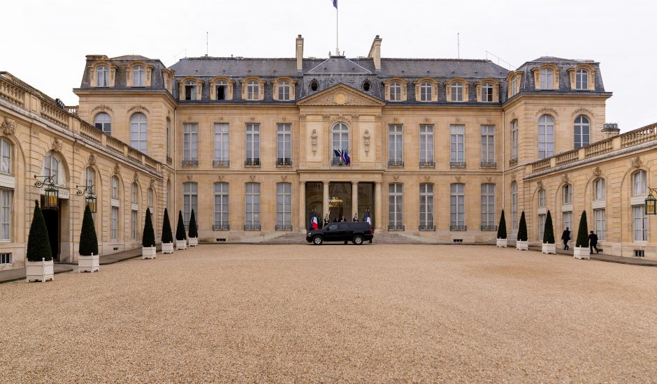 Le Palais de l'Élysée, siège de la présidence de la République Française