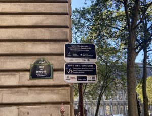 signalétique des aires de livraisons connectées à Paris