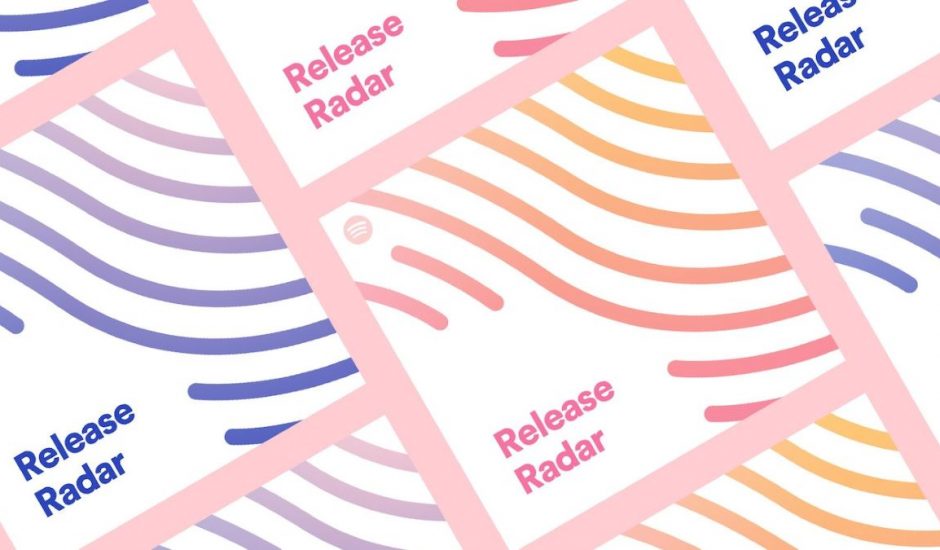 Plusieurs vignettes représentant la fonctionnalité "Release Radar" de Spotify
