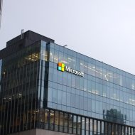 Photographie des bureaux de Microsoft.