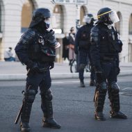 Aperçu de policiers français.