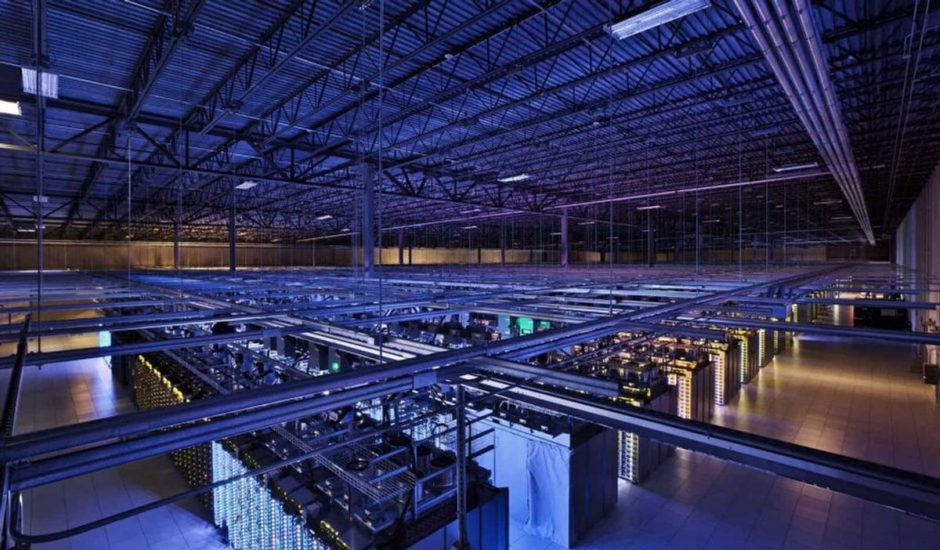 Un centre de données de Google. Image : Google