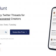 page d'accueil de Thread Hunt