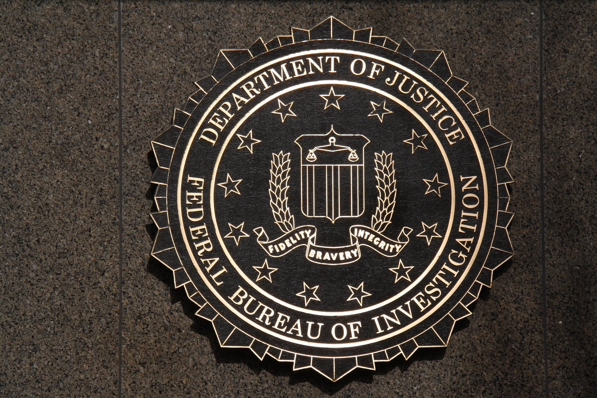 Logo du FBI sur son bâtiment