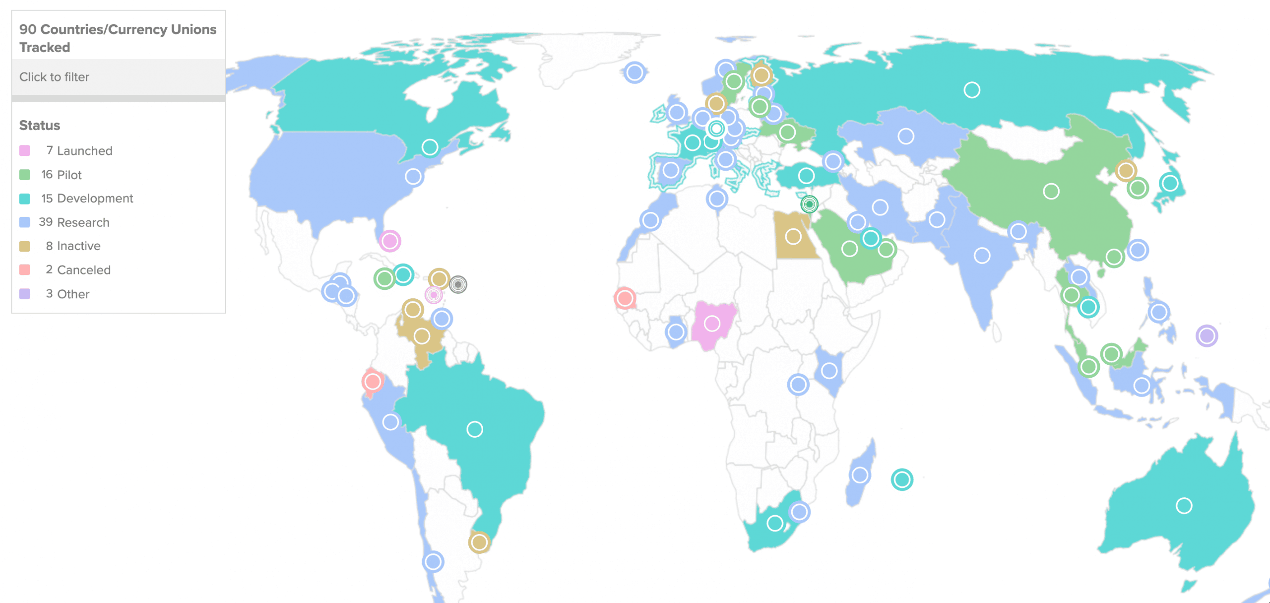 Carte du monde niveau developpement MNBC