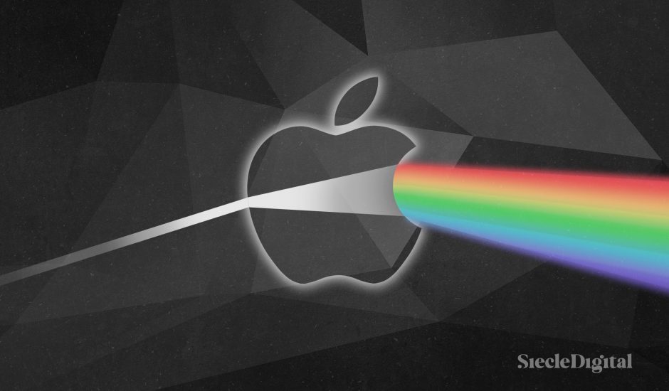 Illustration du logo d'Apple.