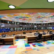La salle du Conseil européen en cours de séance