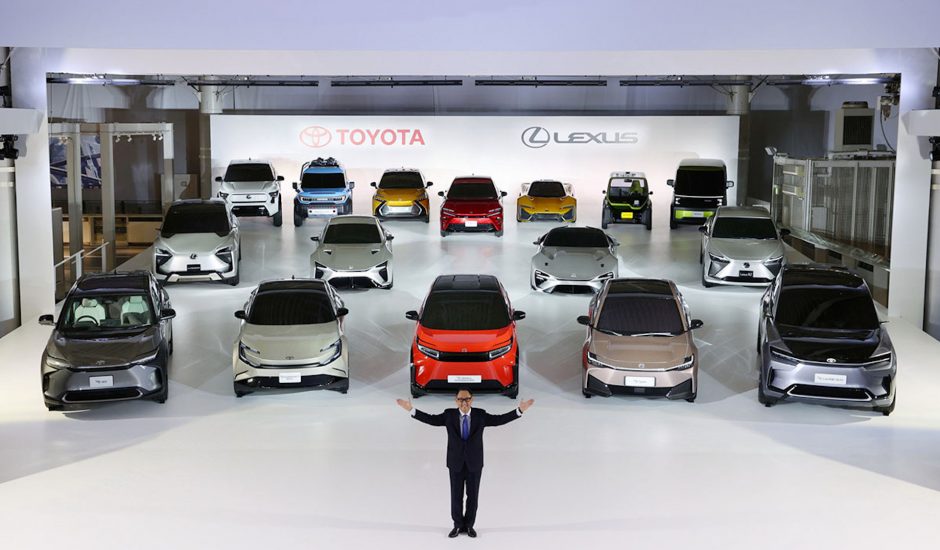 Les 17 voitures électriques de Toyota.