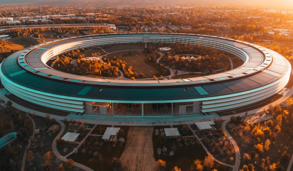 les bureaux Apple Park d'Apple dans la Silicon Valley