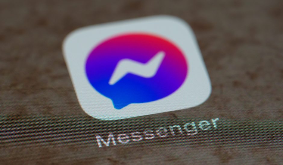 Le logo de l'application Messenger.