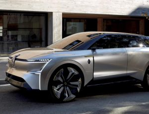Aperçu d'un futur véhicule électrique de Renault.