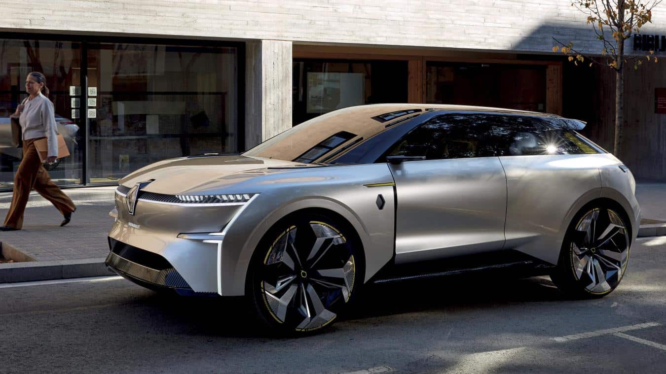 Aperçu d'un futur véhicule électrique de Renault.