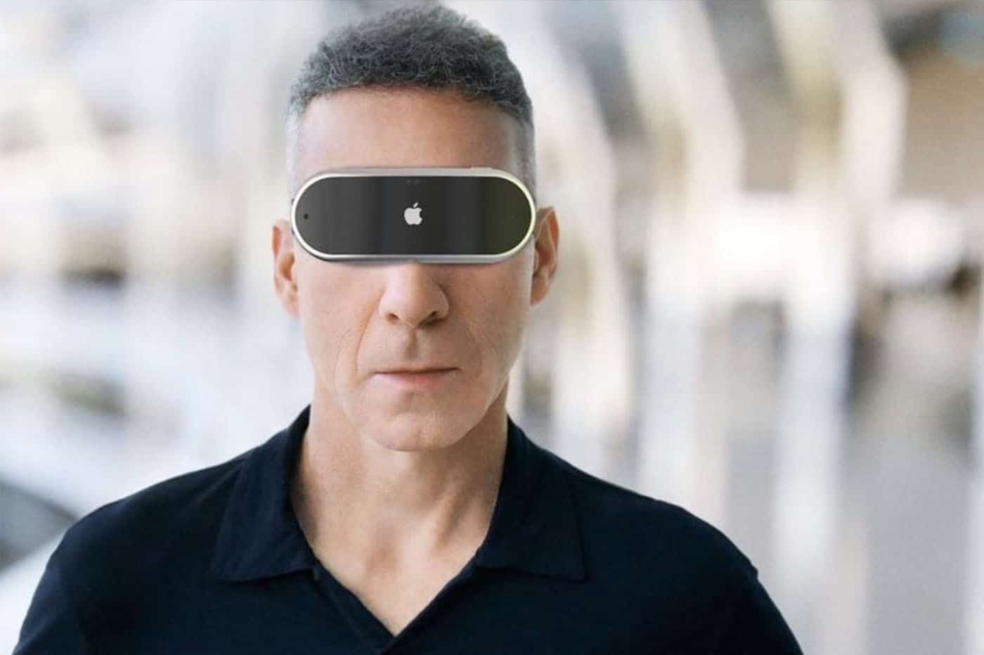 Aperçu d'un casque de réalité mixte d'Apple.