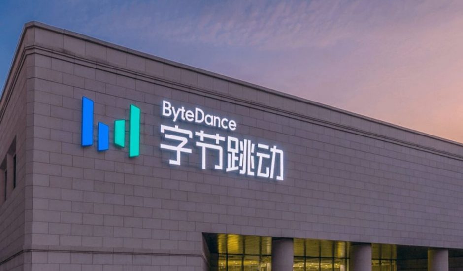 Logo ByteDance sur un bâtiment