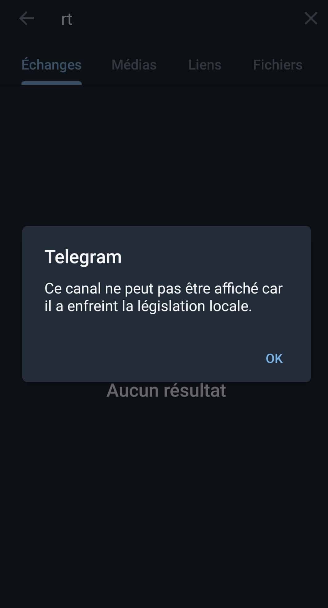 Telegram a suspendu RT France