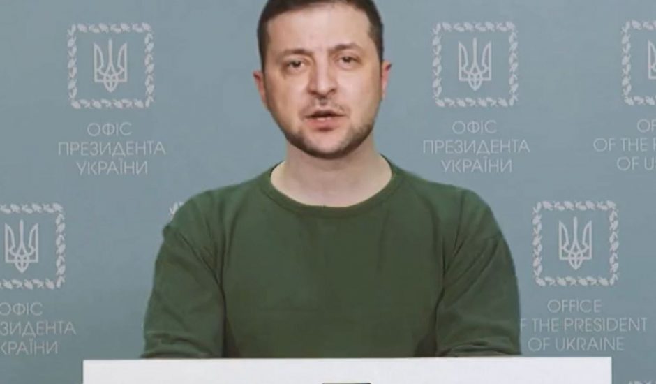 Capture d'écran du deepfake du président ukrainien.