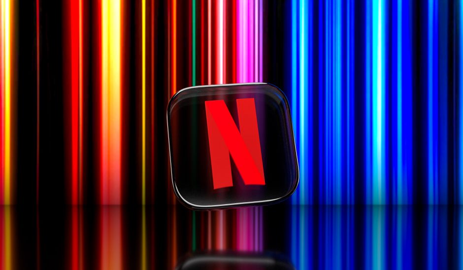 Illustration du logo de Netflix.