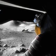 Illustration d'un astronaute sur la Lune.