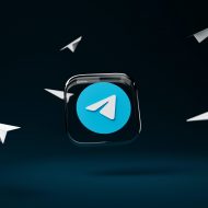 Illustration du logo de Telegram.