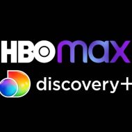 Les logos de HBO Max et Discovery+.