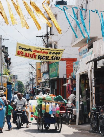 Une rue en Inde.