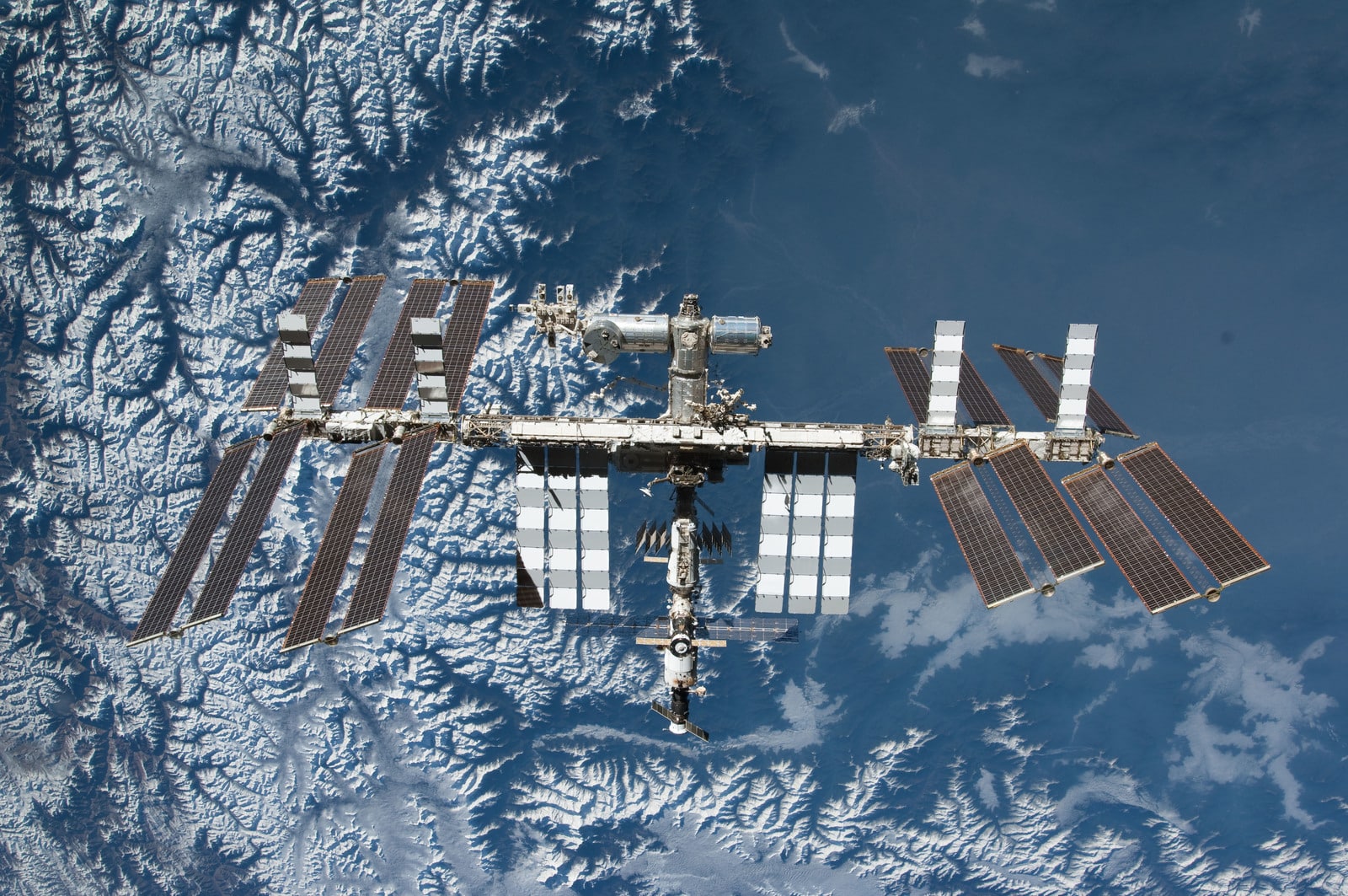 La Station spatiale internationale.