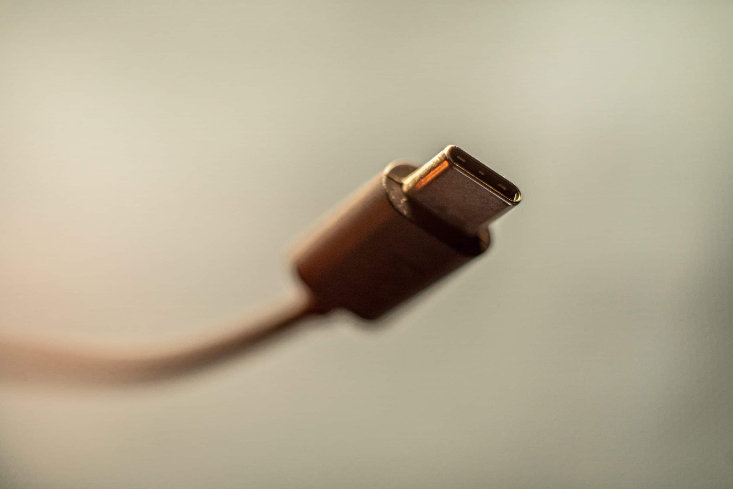 Aperçu d'un chargeur USB-C.
