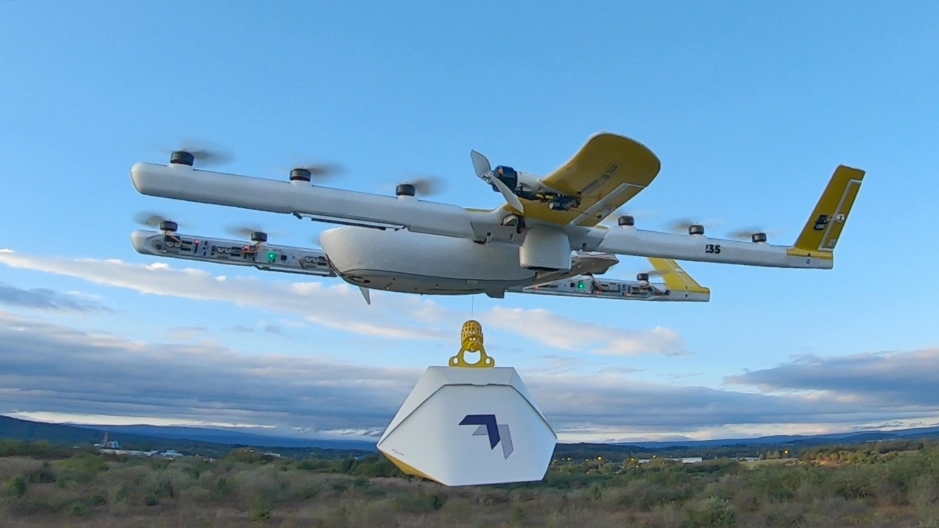 Un drone de livraison de l'entreprise Wing.